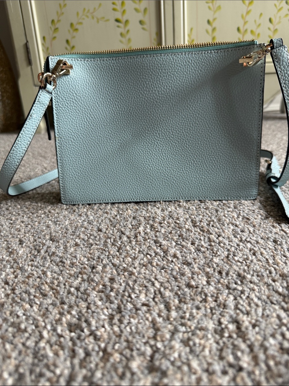 Kate Spade Light Blue Leather Crossbody Bag - Picture 2 of 3